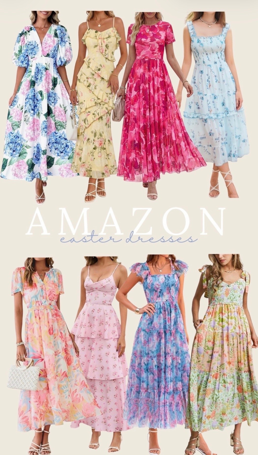 Spring is here and these women’s Easter dresses are the prettiest picks for church, brunch, and family photos 🌸🐣
Think soft florals, pastel colors, and flattering spring silhouettes that are perfect for Easter Sunday, spring weddings, baby showers, and warm weather outings. These dresses are lightweight, feminine, and easy to style with sandals or wedges for a polished spring look.
Tap to shop my favorite affordable spring dresses for women that look boutique but are budget-friendly. Perfect if you’re searching for a floral Easter dress, modest Easter outfit, or a cute spring church dress.
#easterdress #springdress #easteroutfit #springfashion #womenseasterdress #floraldress #springstyle #churchoutfit #springoutfitideas #affordablestyle #ltkit #ltkstyle #ltkfashion #amazonfashion #springwardrobe

#LTKSpringSale #LTKWedding #LTKSeasonal