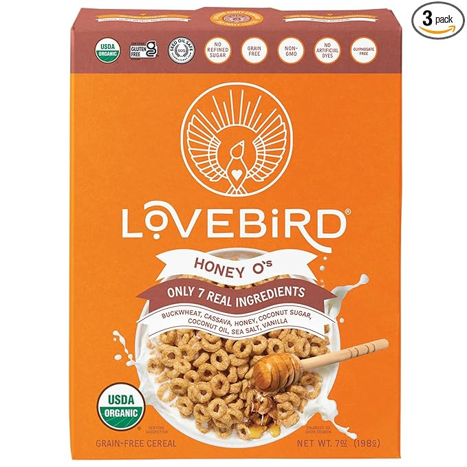 Lovebird Organic Cereal That Actually Tastes Good - 100% Real Food & Healthy Gluten Free Cereal, ... | Amazon (US)