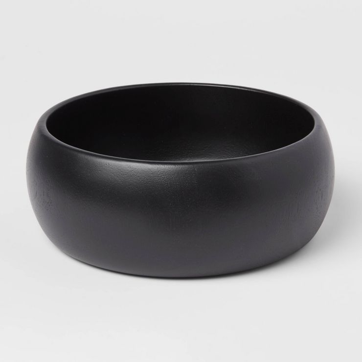 54oz Acacia Modern Serving Bowl Black - Threshold™ | Target