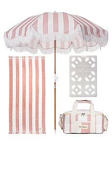 business & pleasure co. x REVOLVE Holiday Beach Set In Pink Crew Stripe from Revolve.com | Revolve Clothing (Global)