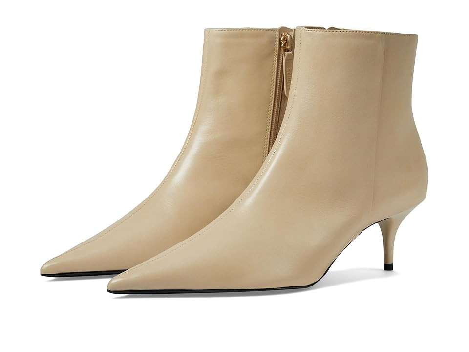 Schutz Mikki Mid Women's Shoes Eggshell : 5 M, Suede | Zappos