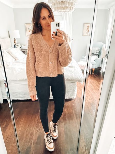 Fluffy cardi 🐻 I’m ok with feeling like a teddy bear. These shoes are 50% off right now and SO comfy. Linked some other fluffy items (great for gifting) and another super cute sweater. 

#LTKGiftGuide #LTKHoliday #LTKunder50