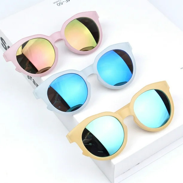 Bueautybox Kids Sunglasses Baby Toddler Cute Frosted Multicolor Reflective Anti-UV Sunglasses Gla... | Walmart (US)