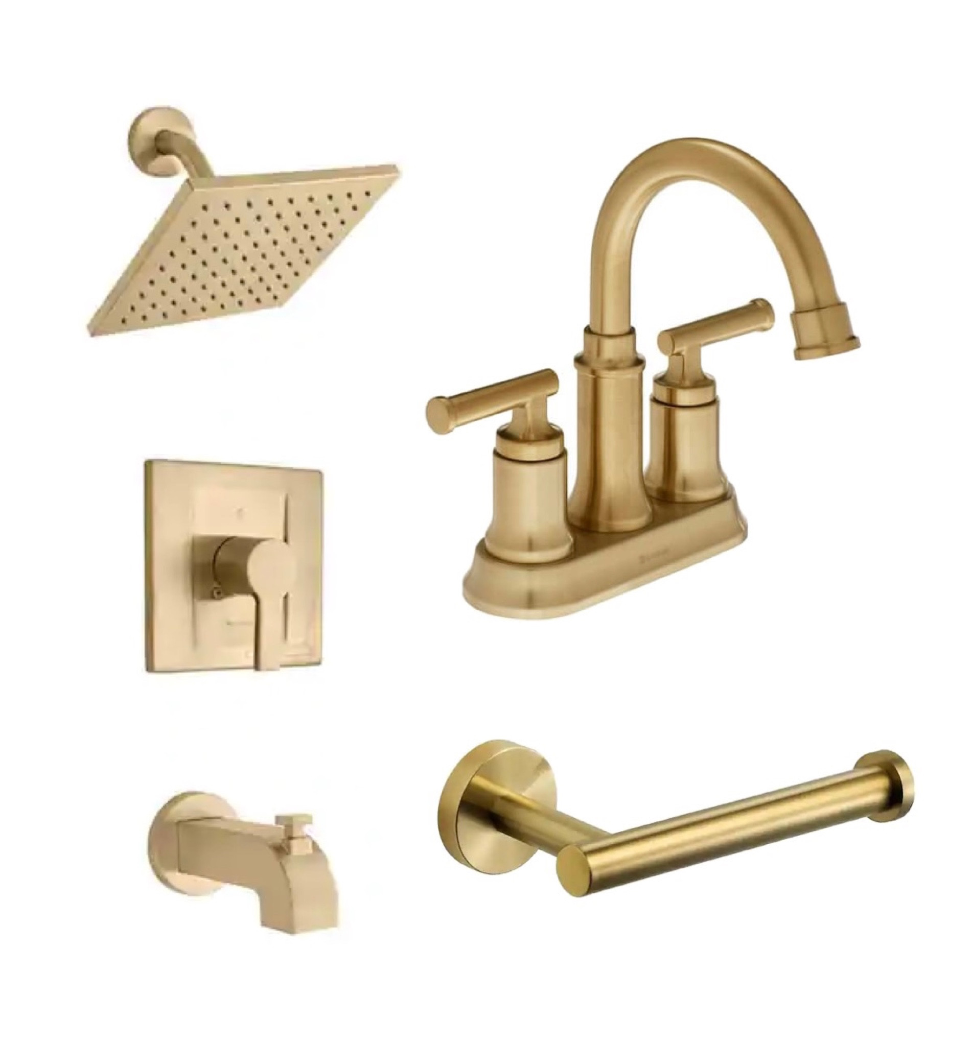 Matte Gold Bathroom Hardware 

#LTKhome