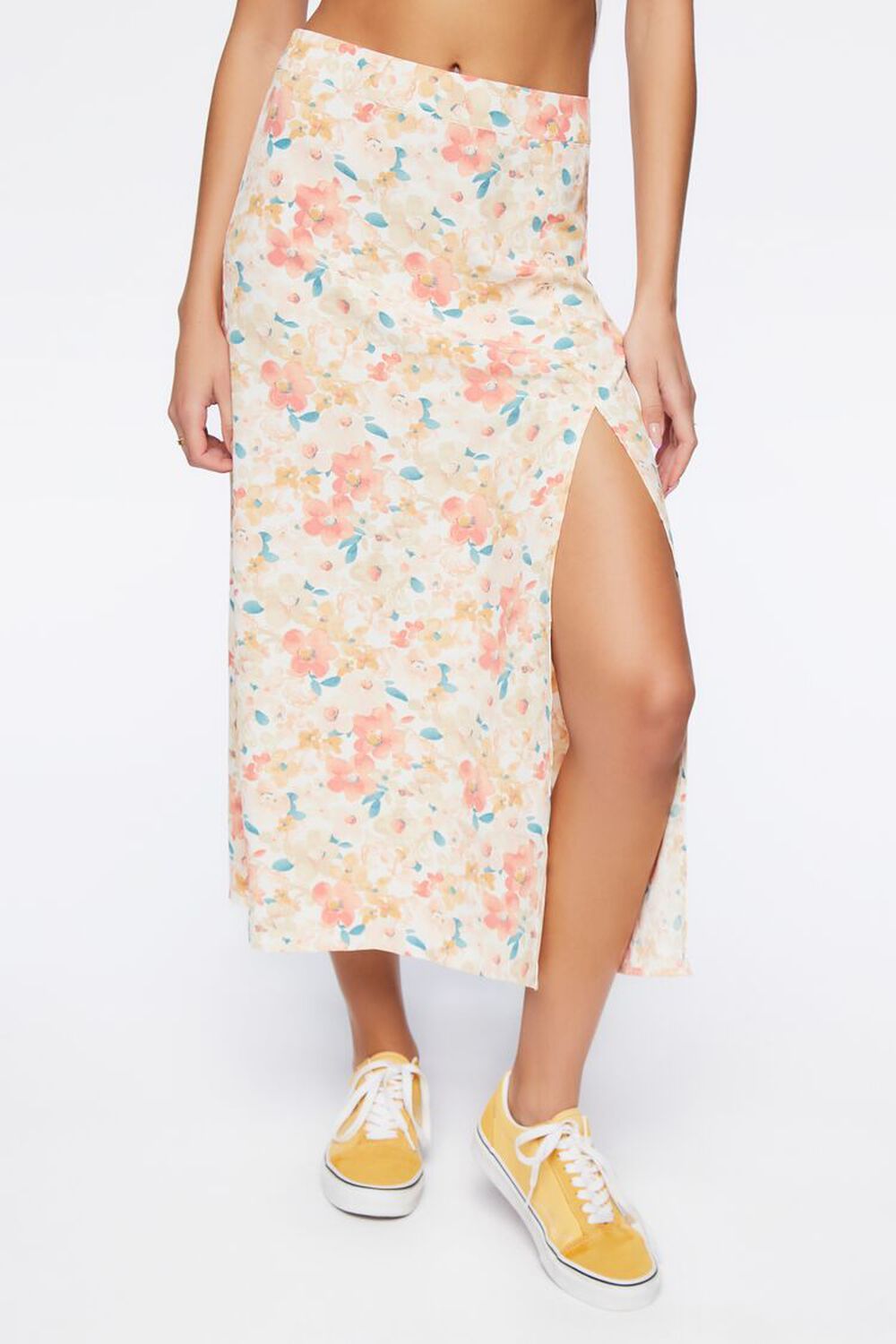 Floral Print Midi Skirt | Forever 21 | Forever 21 (US)