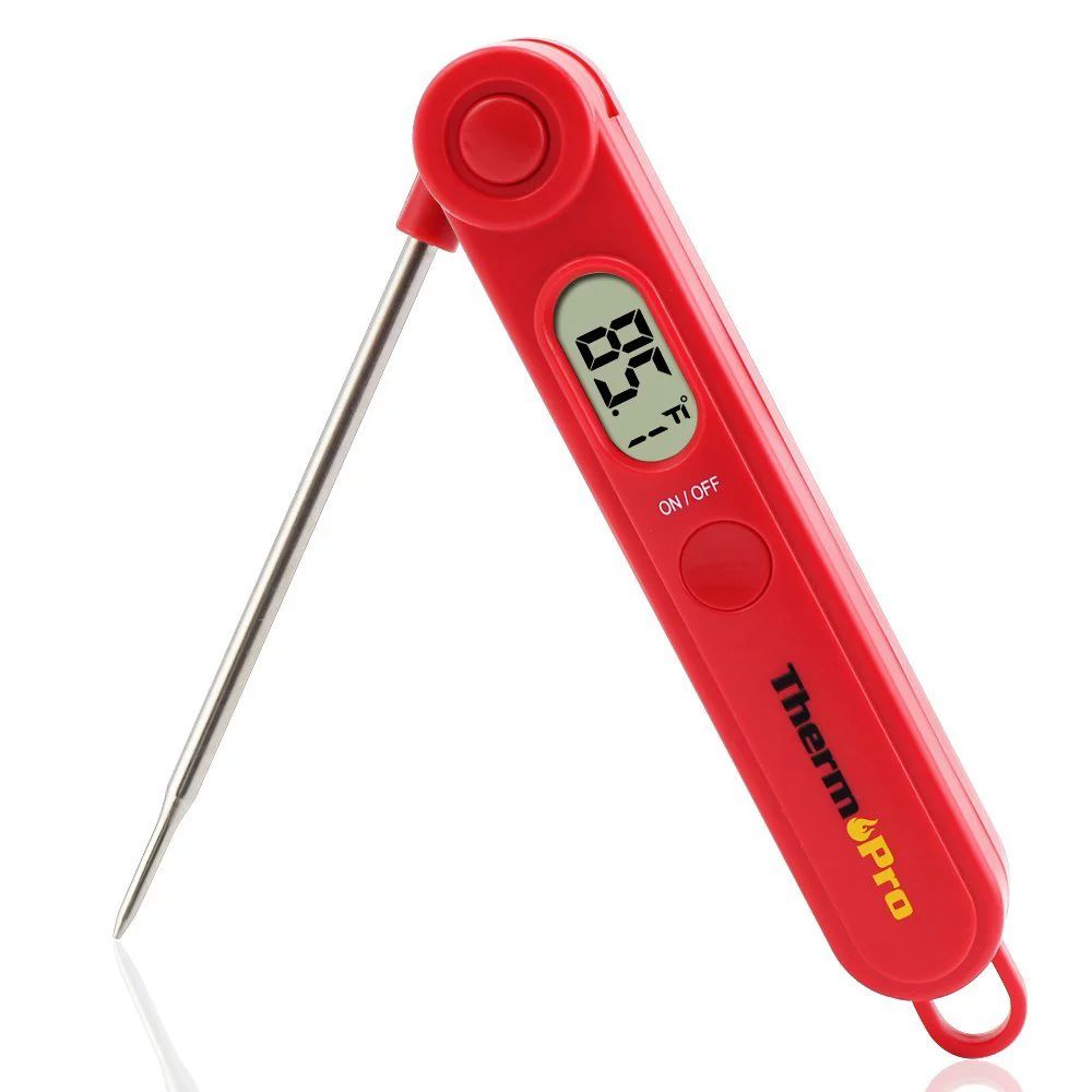 ThermoPro TP03A Instant Read Food Meat Thermometer for Kitchen Cooking BBQ Grill Smoker (Battery ... | Walmart (US)