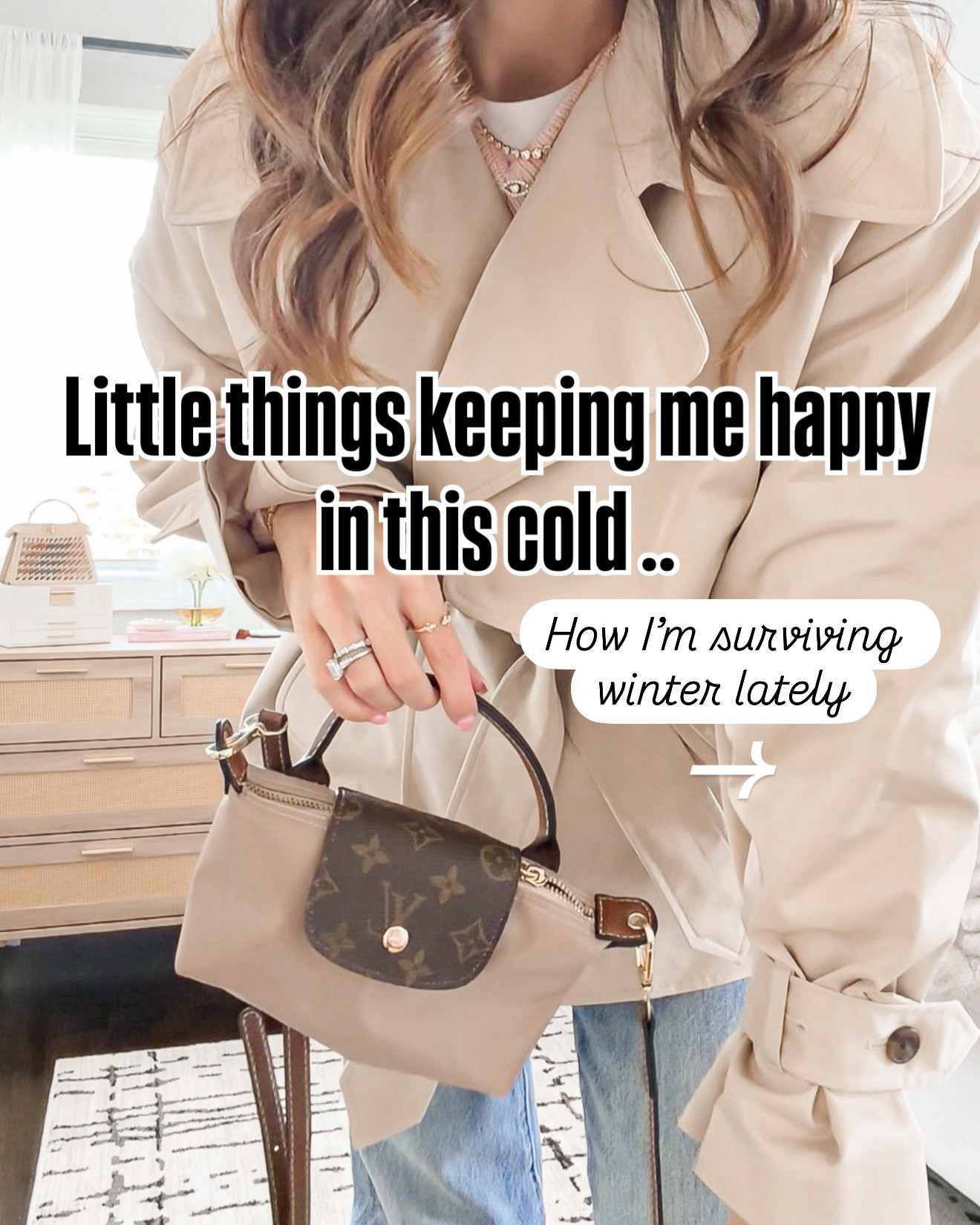Little things getting me through winter 🤍✨

Updating old bags with charms, the perfect jeans, spring sneakers I didn’t expect to love… and this precious mini bag from @twentytwoideasla 🥹

Basically manifesting spring at this point 😂

💬Type “SPRING” and I’ll send you everything 
🔗


#LTKSeasonal #LTKOver40 #LTKootd