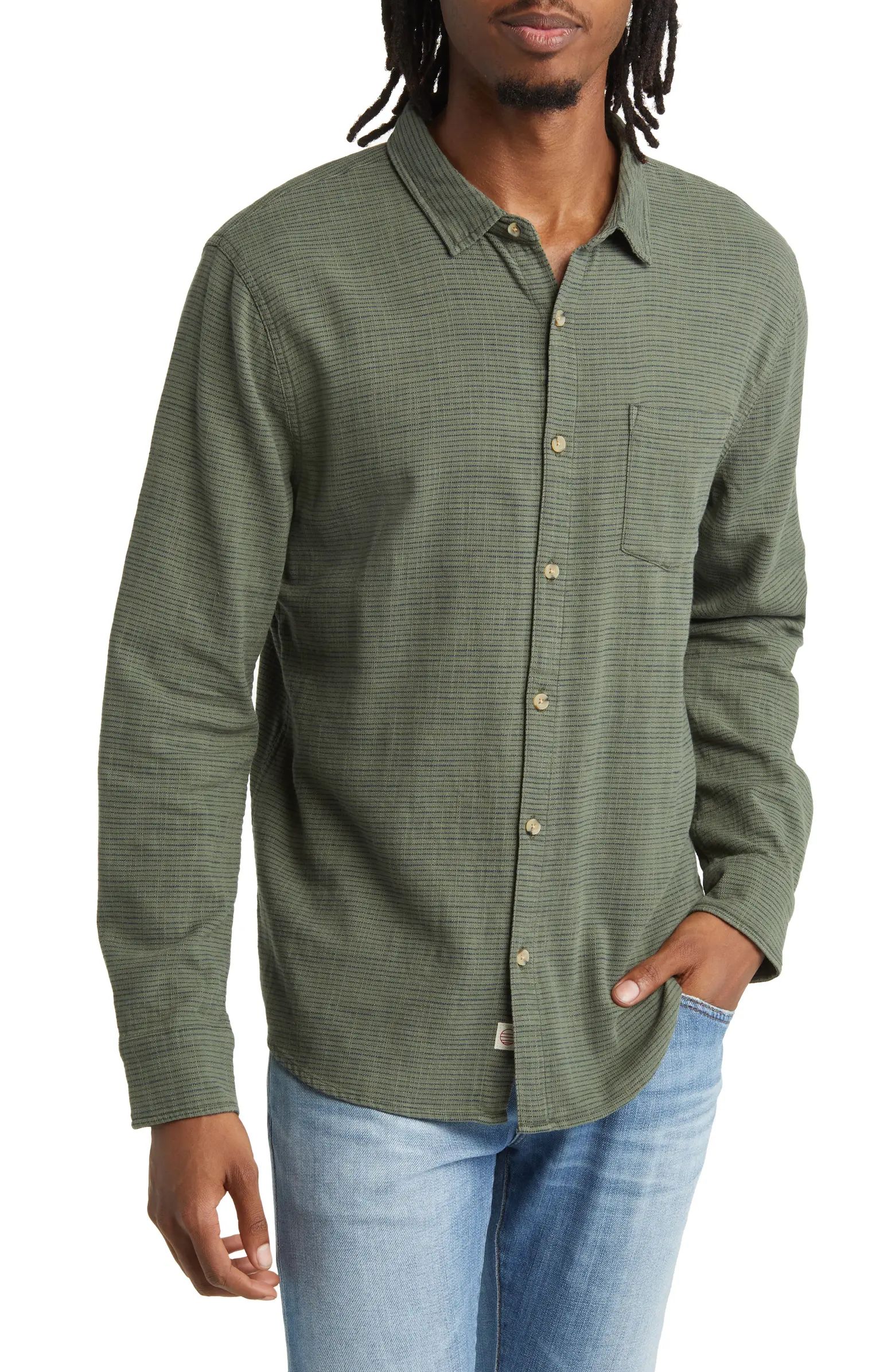 Simple Stripe Stretch Button-Up Shirt | Nordstrom