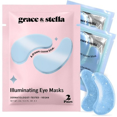 Grace & Stella Under Eye Mask - Blue - 2ct | Target