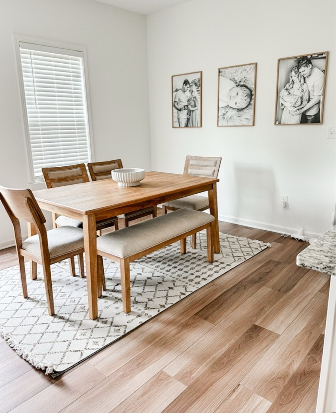 Neutral wood dining table 

#LTKHome