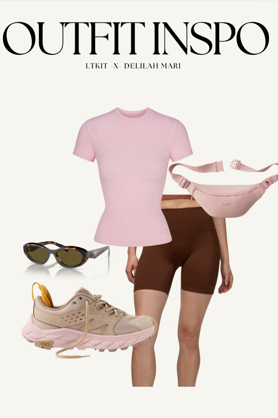 Workout Inspo with built in bra on top ✨