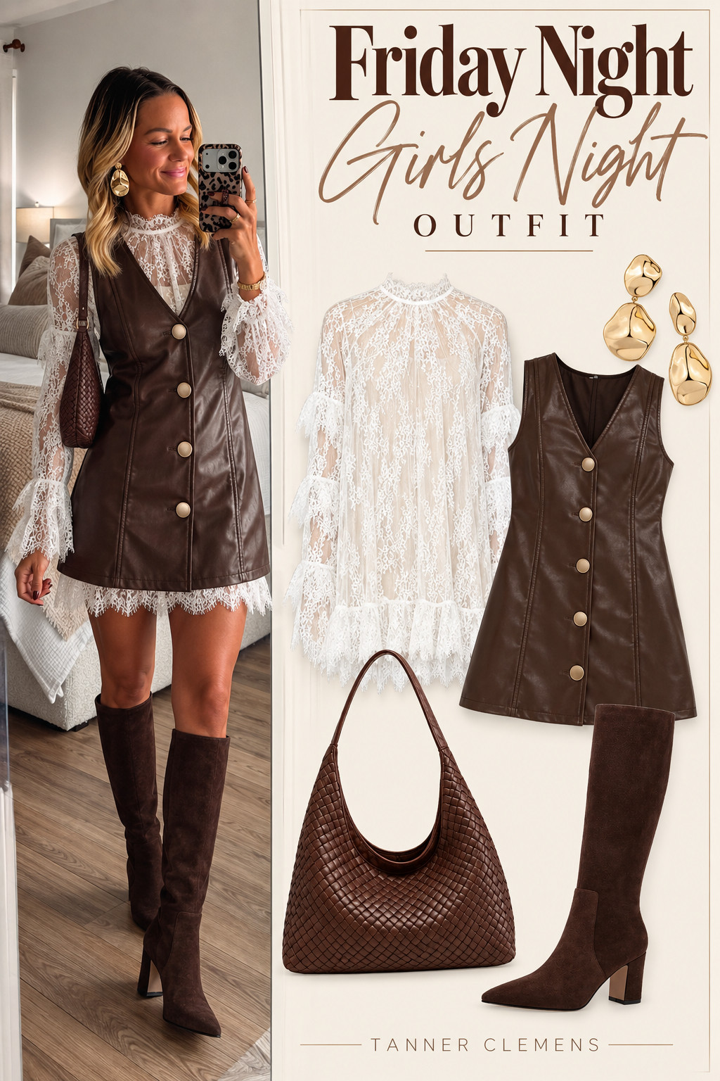 Okay I love this SO much- I love the multi dimensional look and the mixed media textures. I love that its just as girlie as it is edgy and so much fun for so many occasions.  

 #LTKgrwm #LTKootd #LTKPetite