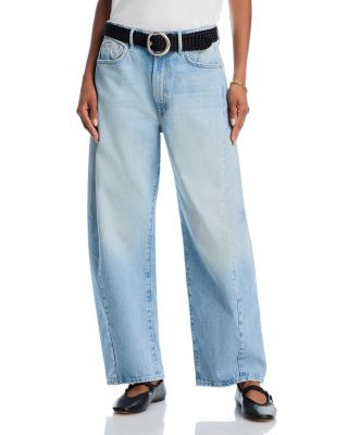 The Full Pipe Flood High Rise Barrel Jeans in Back Pedal | Bloomingdale's (US)