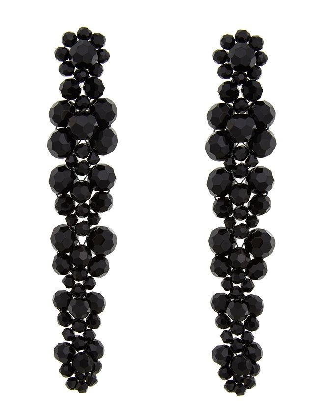 Beaded Cluster Drop Earrings | Women's Plus Size Jewelry | ELOQUII | Eloquii