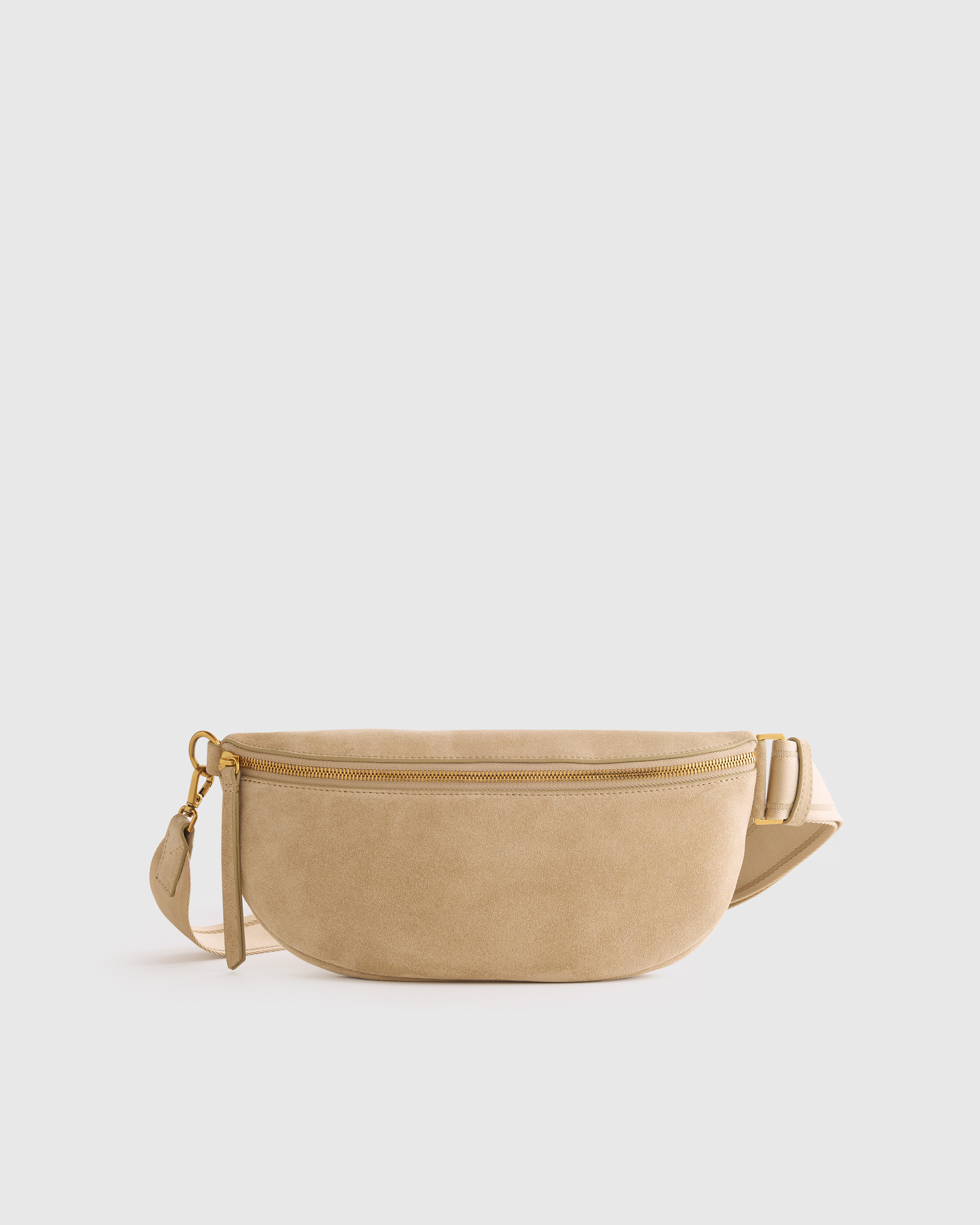 Quince | Women's Italian Suede Sling Bag in Sand, Suede Leather | Quince