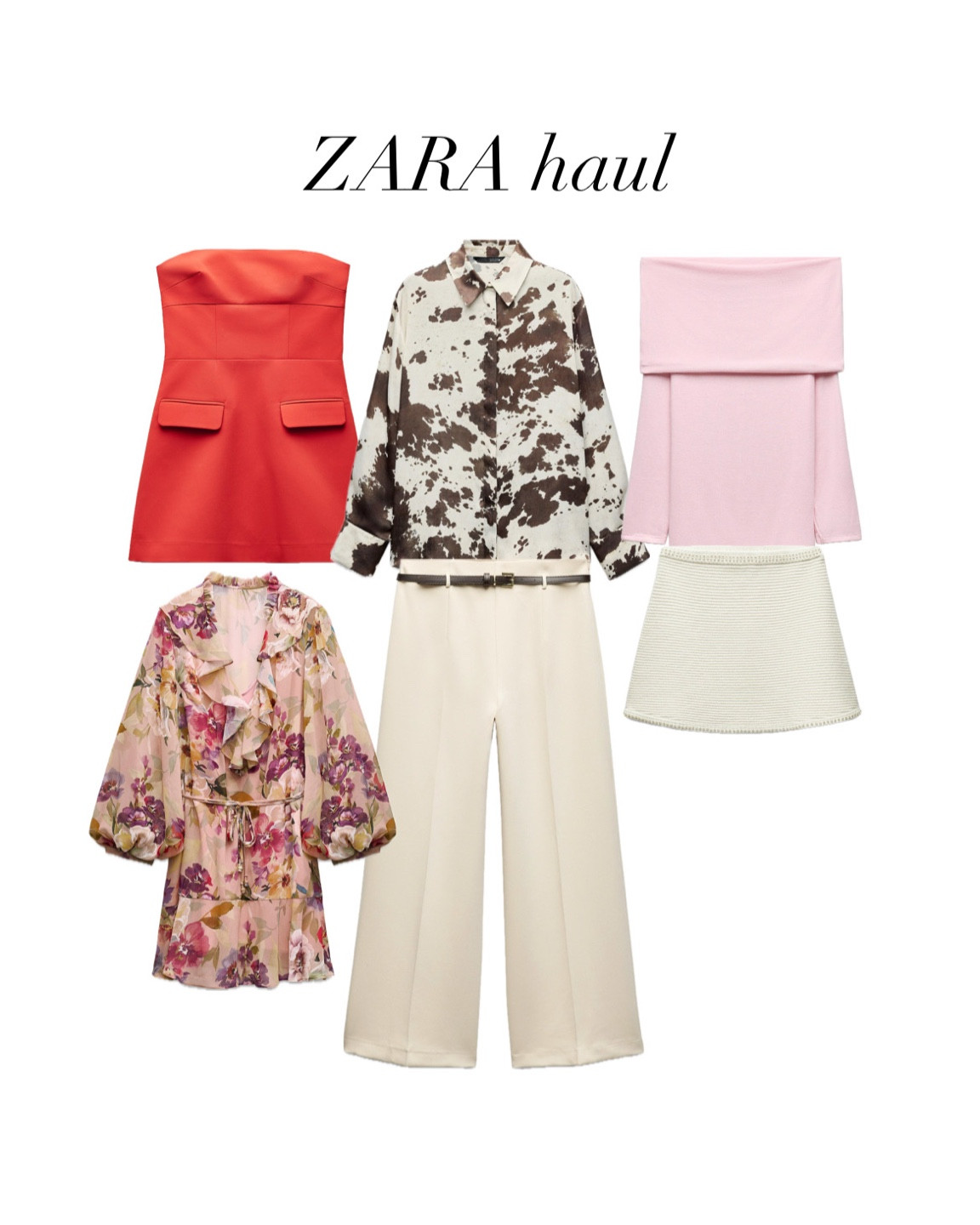 ZARA haul

It’s giving Spring babyyyy! Wow Zara you came ready for the season ahead I’m so excited 🤩 We have colours, florals and gorg prints!! 

But which outfit is your fave?! This was a hard one for me but I think I’m actually going to go for outfit 4 bc it’s such a classic spring dress 
#zarahaul #zaranewin #tryonhaul #grwm #outfitinspo #springoutfits #ootn #outfitideas #getreadywithme #outfitinspiration #stylingreel #zarainspo #imwearing #colourfuloutfits #pinkoutfit #fashionvideo #everydayoutfits #dailyoutfits #everydaystyling #wearthisnext