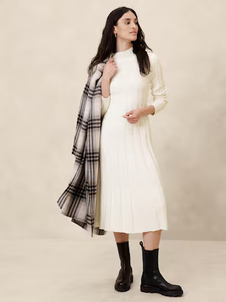 Ribbed Midi Sweater Dress | Banana Republic Factory