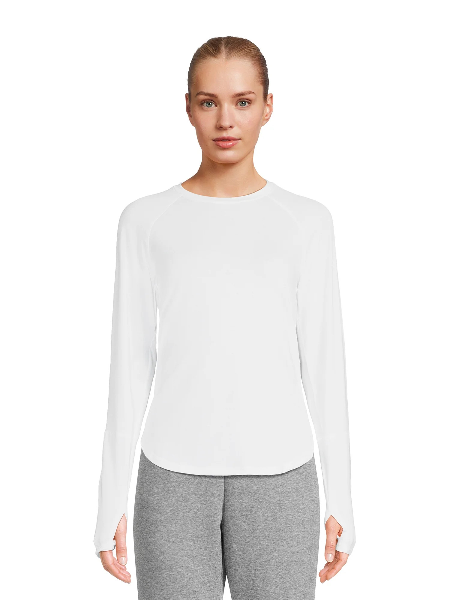 Avia Women’s Performance Tee with Long Sleeves, Sizes XS-3XL | Walmart (US)