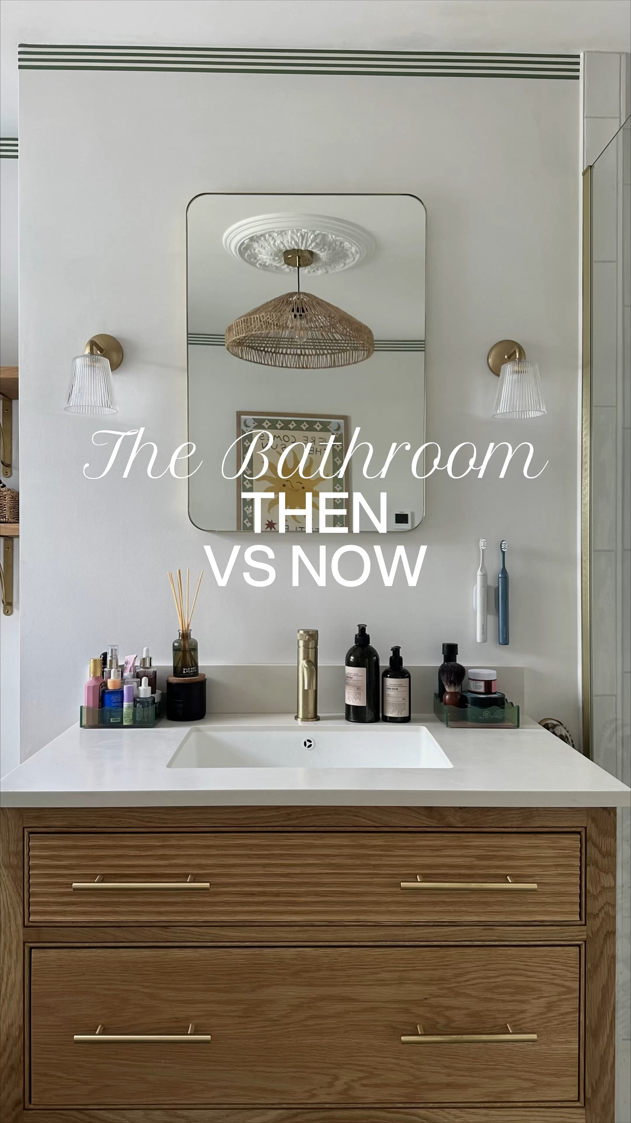 The evolution of our bathroom. 

#LTKhome