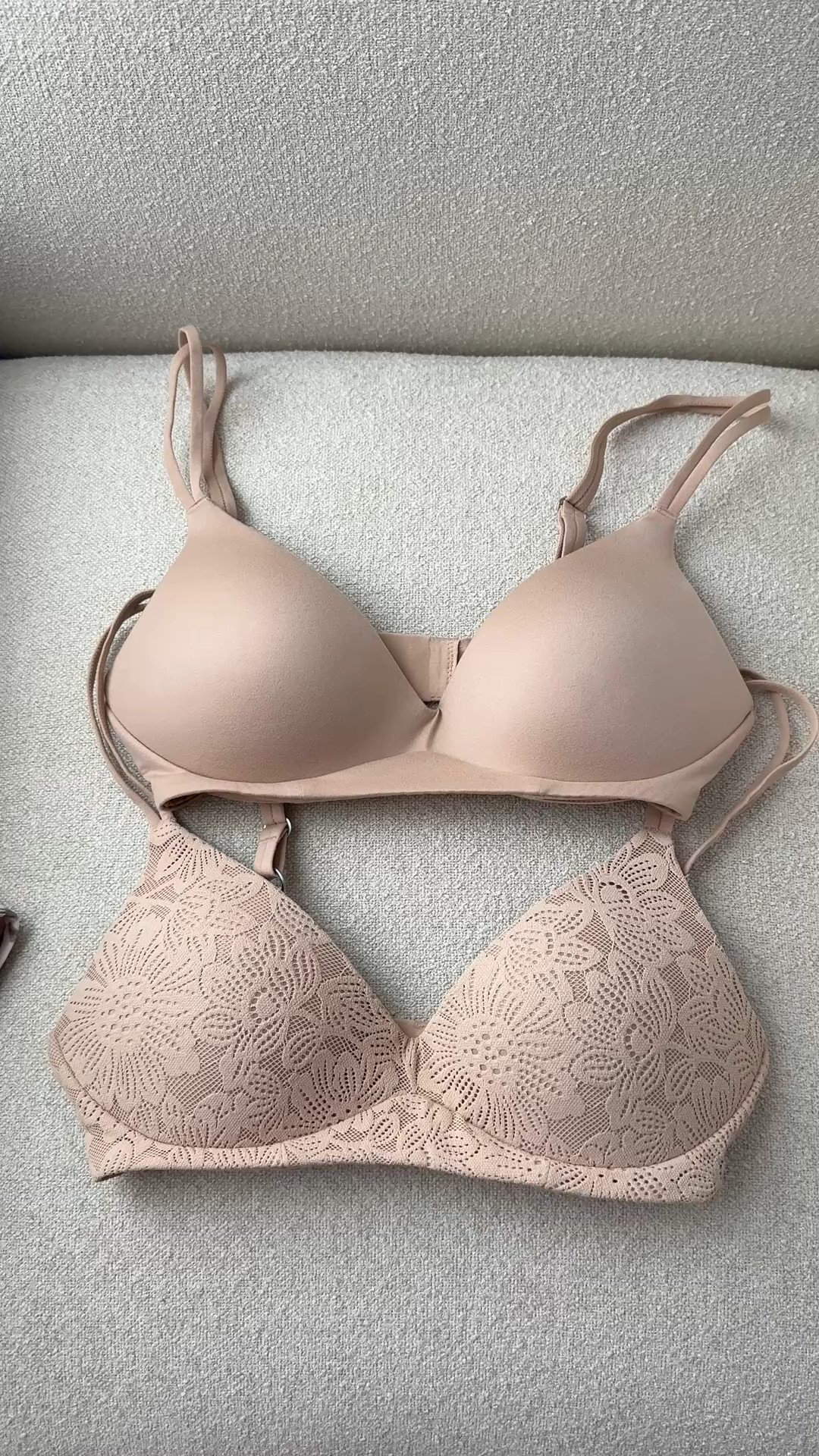 Code LTKFALLSALE. New aerie wireless push-up bras with hook and eye closure and adjustable straps! I did 32B and TTS. XS. in seamless leopard top. 

#LTKFallSale #LTKFindsUnder50 #LTKPetite