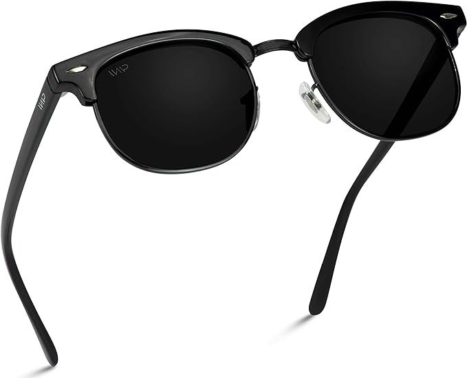 WearMe Pro - Classic Half Frame Polarized Semi-Rimless Rimmed Sunglasses | Amazon (US)