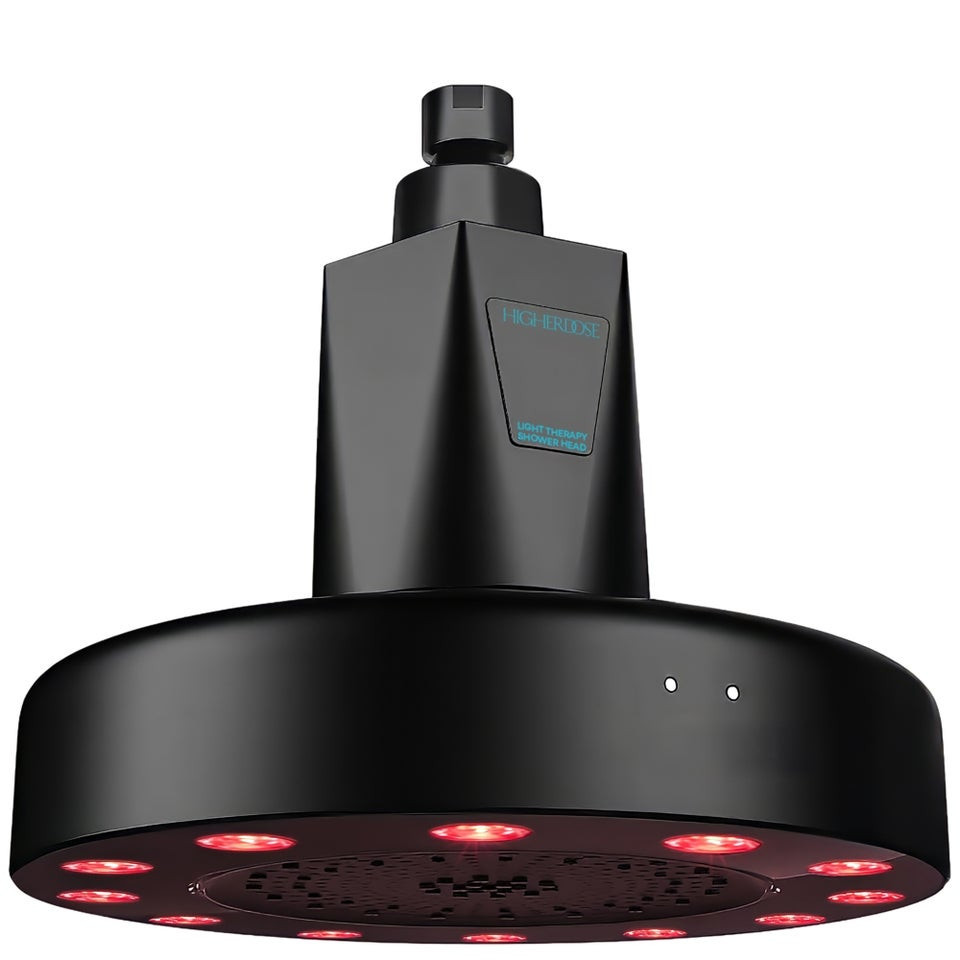 HigherDOSE Red Light Shower Filter- Matte Black | Dermstore