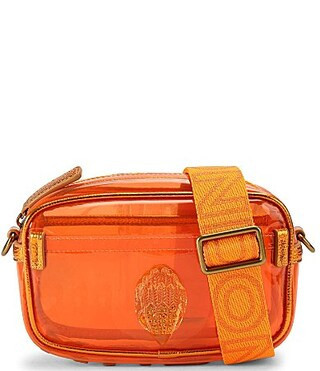 Kurt Geiger London Vinyl Kensington Small Camera Crossbody Bag - Orange | Dillard's