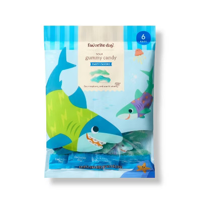Sour Gummy Candy Sharks Party Favors - 5oz/6ct - Favorite Day™ | Target