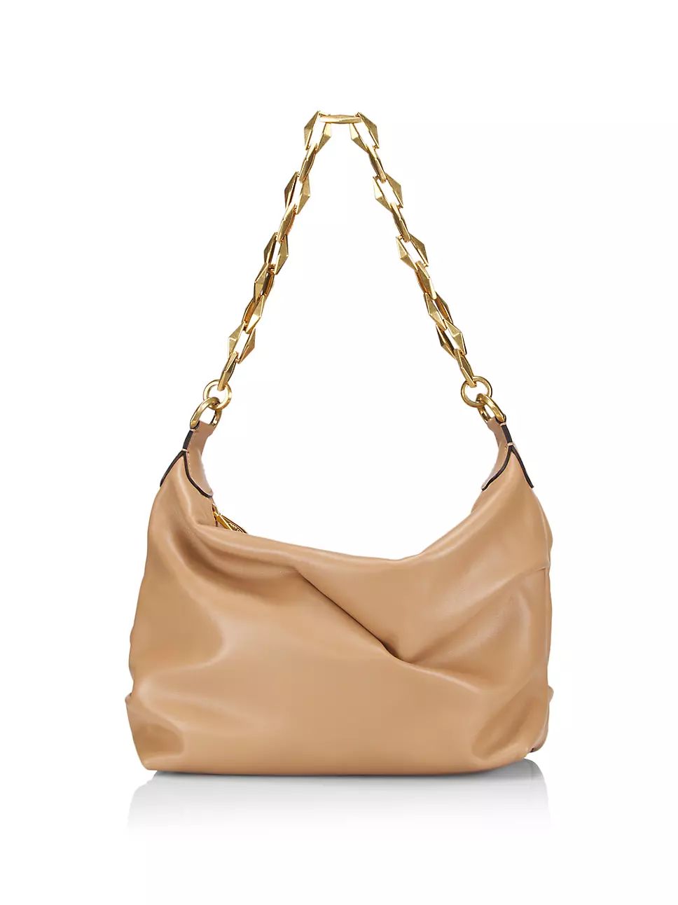 Leather & Chain-Link Shoulder Bag | Saks Fifth Avenue