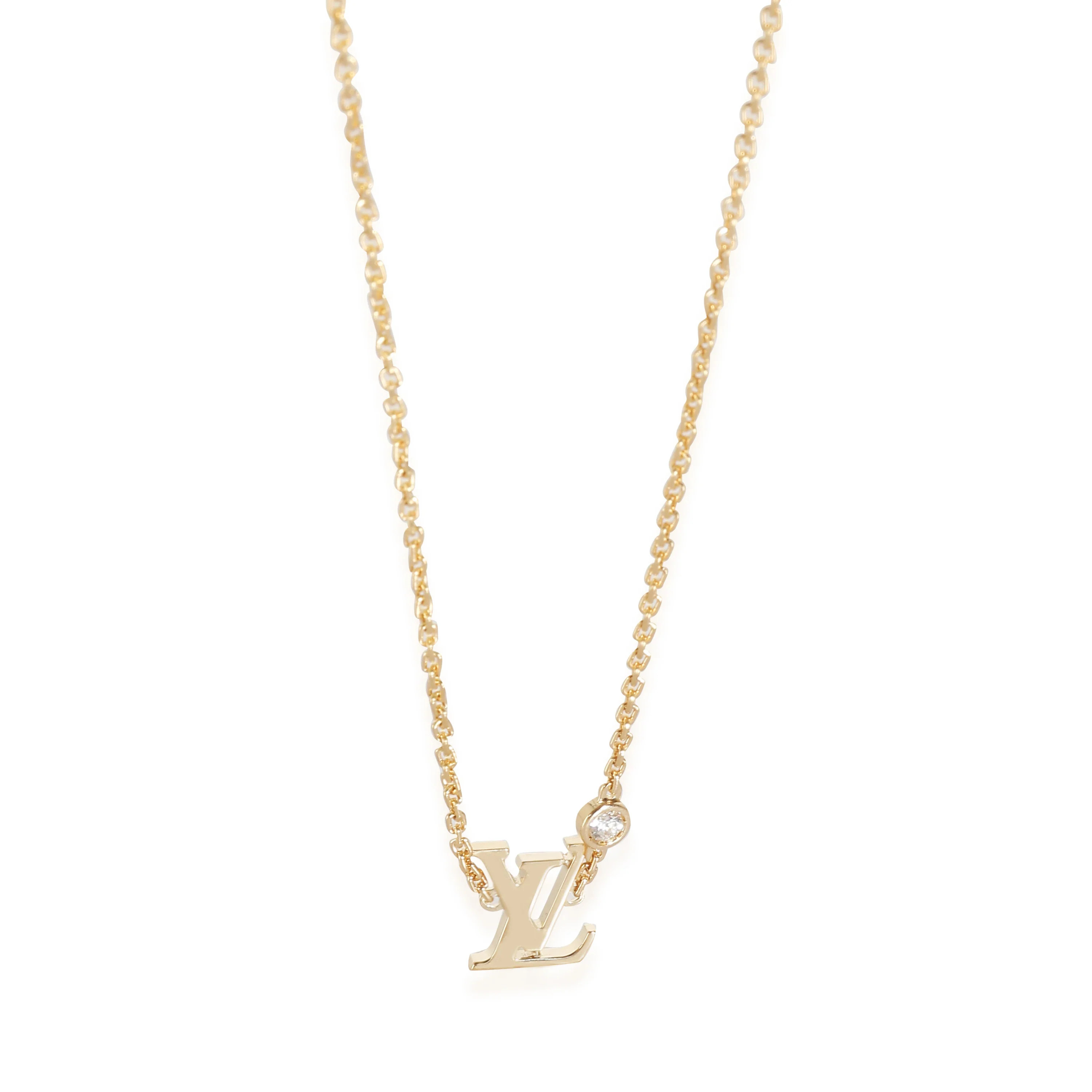 Louis Vuitton Idylle Blossom Necklace in 18k Yellow Gold 0.03 CTW | Shop Simon