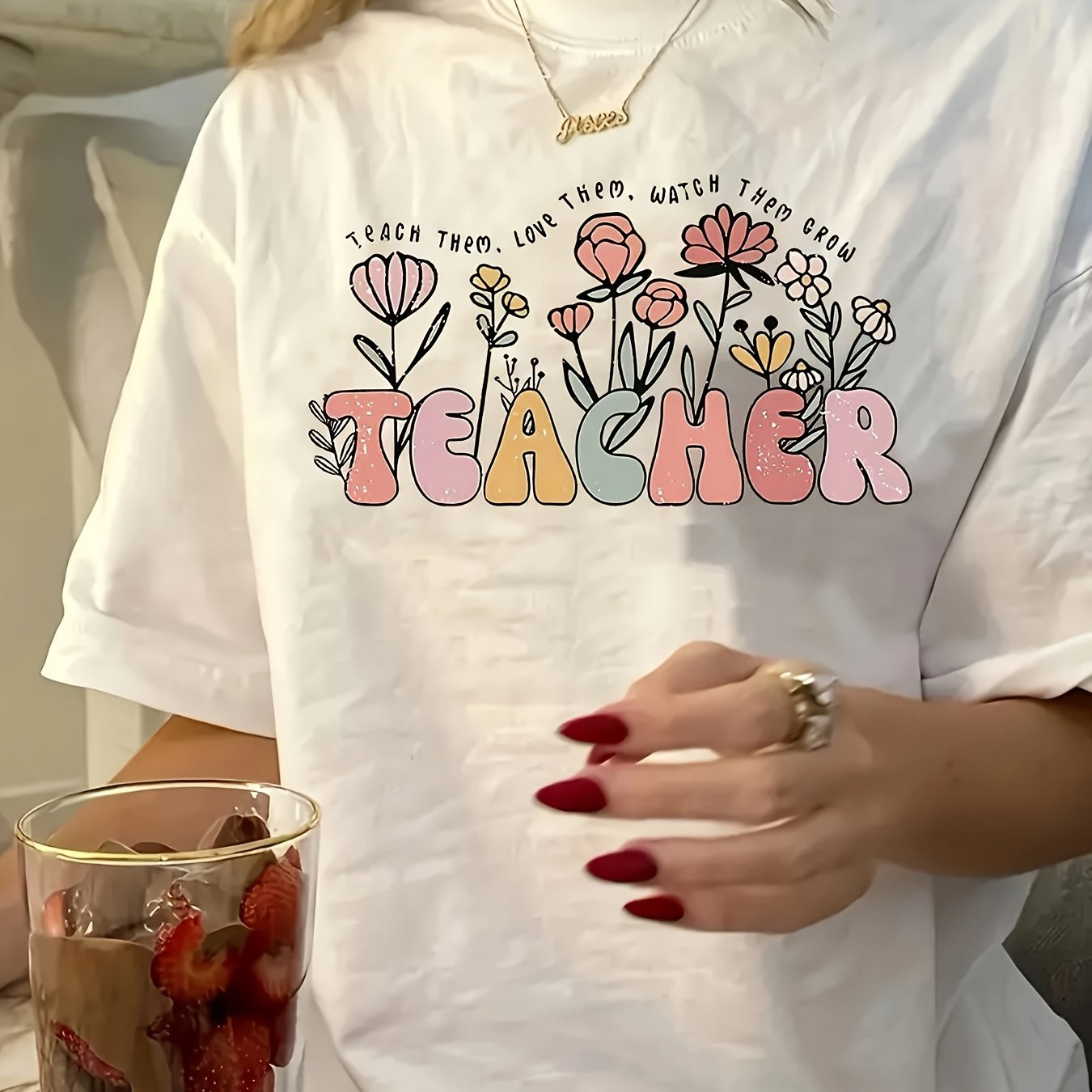 women's plus size casual short sleeve crew neck t shirt - Temu | Temu Affiliate Program