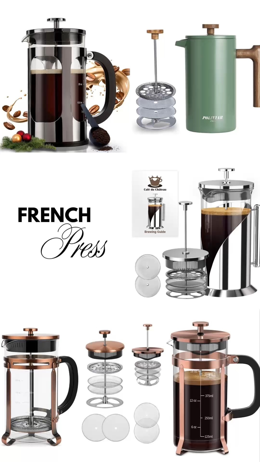Affordable Amazon French Presses I Love 🤎

If you’re a coffee lover but don’t want to splurge on an expensive machine, these Amazon French presses are such a good find. 

They’re budget-friendly, beautiful enough to leave on the counter, and make the smoothest cup of coffee at home.

I love that they come in different finishes (neutral, modern, cozy vibes) and include double filters so you get less grit and a cleaner pour. 
Perfect for slow mornings, postpartum coffee rituals, or when you want café-style coffee without leaving the house.

✨ Easy to use
✨ Affordable
✨ Great for hot or cold brew
✨ Aesthetic + functional
✨ Makes a perfect gift

Save this for later or tap to shop if you’re upgrading your morning routine ☕️🤍

#LTKdayinmylife #LTKmorningroutine #LTKfoodie