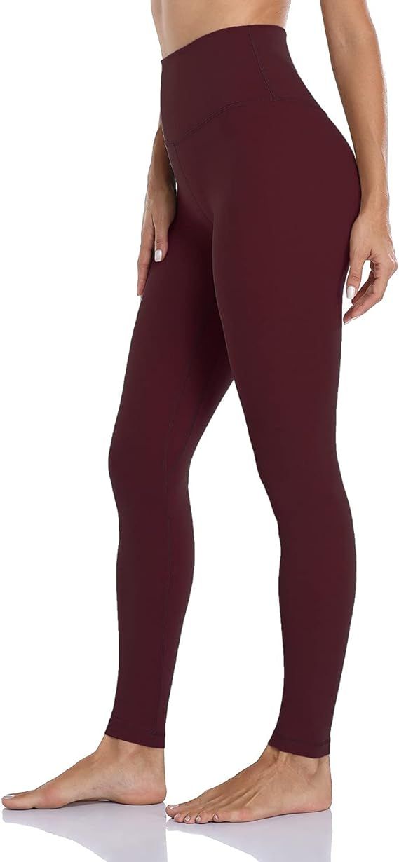 HeyNuts Essential Full Length Yoga Leggings, Women's High Waisted Workout Compression Pants 28'' | Amazon (US)