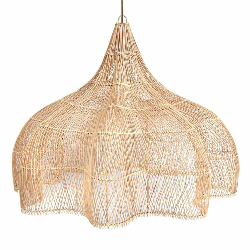Japanese Pendant Lamp Creative Retro Decorative Crafts Lamps Hollowout Bamboo Woven Lampshade Cei... | Amazon (US)
