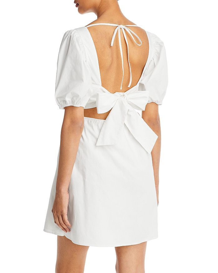 Tie Back Puff Sleeve Mini Dress | Bloomingdale's (US)