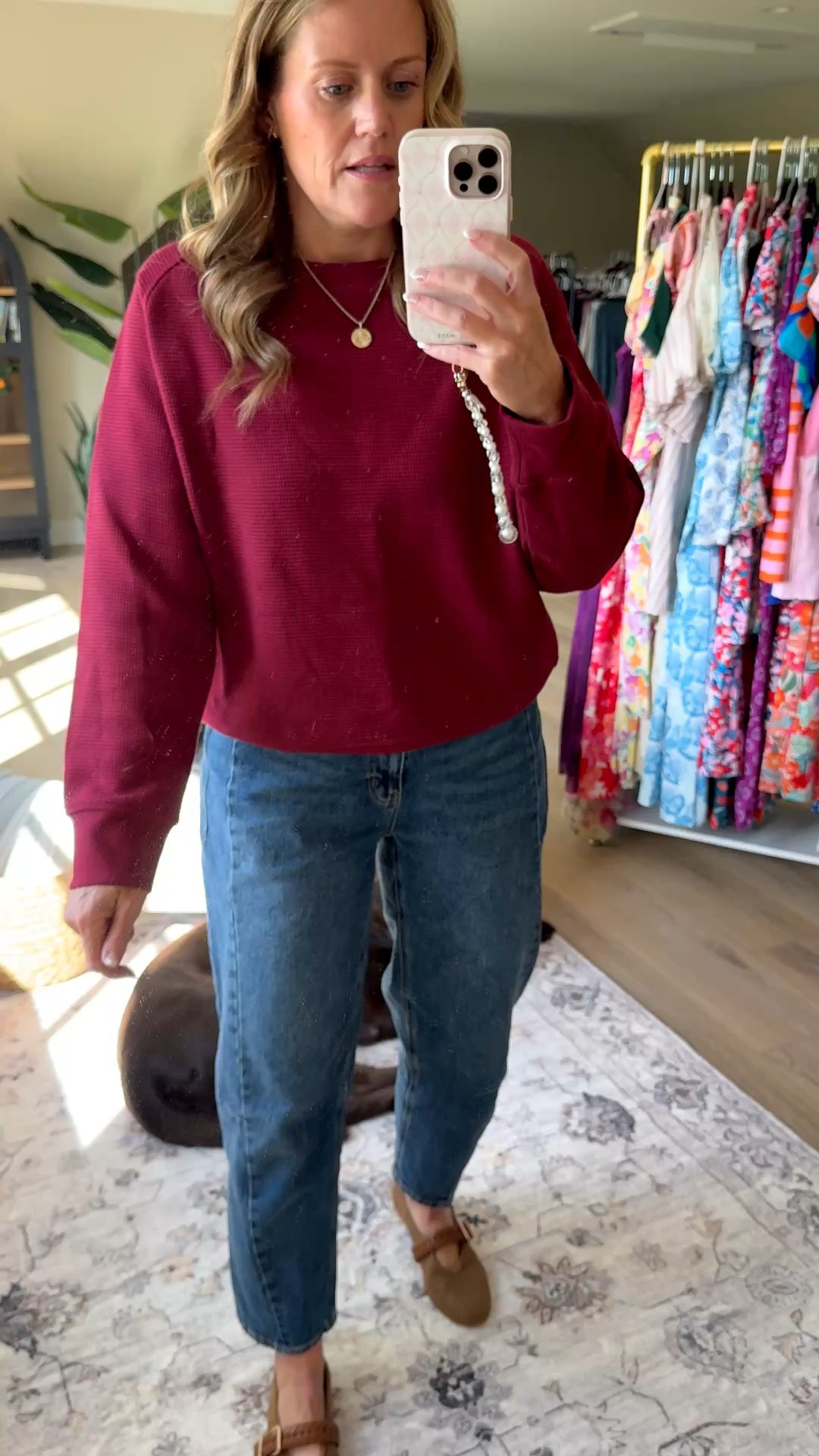Top TTS, denim size down 1-2 sizes. Wearing 6, reg 10. 

Walmart 
Walmart New Arrivals 
Fall outfits 
Fall new arrivals 
Sweater 
Barrel jeans