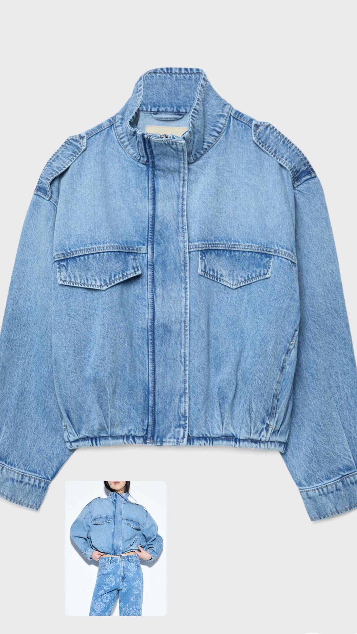 I’m a huge fan of denim jackets atm - especially if they have a funnel neck 🩵💙 

#LTKpetite #LTKspring #LTKstyletip