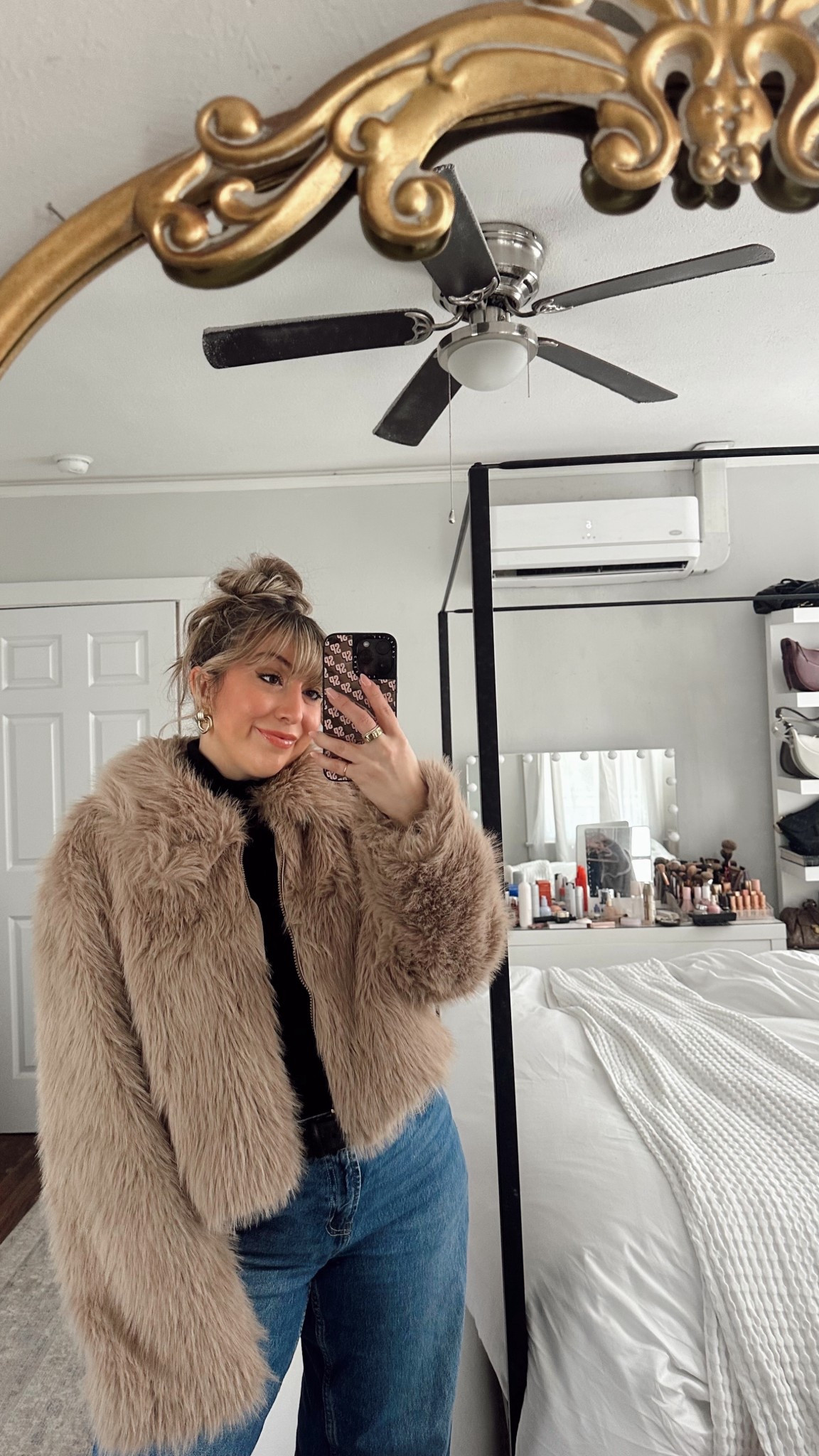 Love this affordable faux fur cropped jacket!! In a size large 

#LTKSeasonal #LTKFindsUnder100