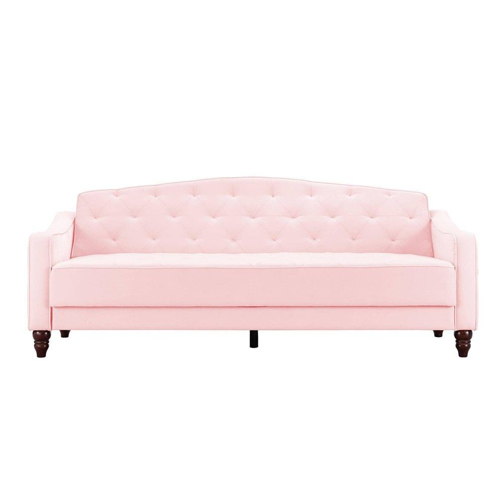 Vintage Tufted Sofa Sleeper Pink - Novogratz, Adult Unisex | Target