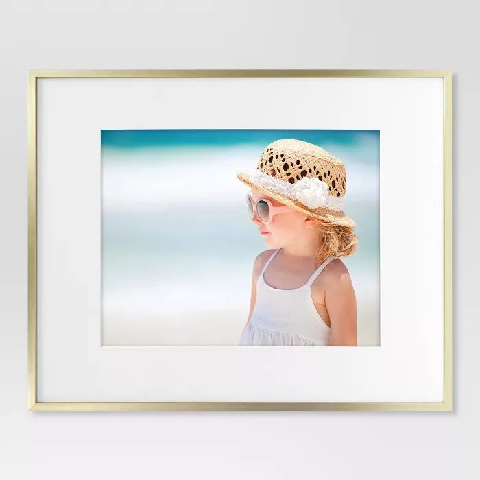 Thin Metal Matted Gallery Frame Brass - Project 62™ | Target