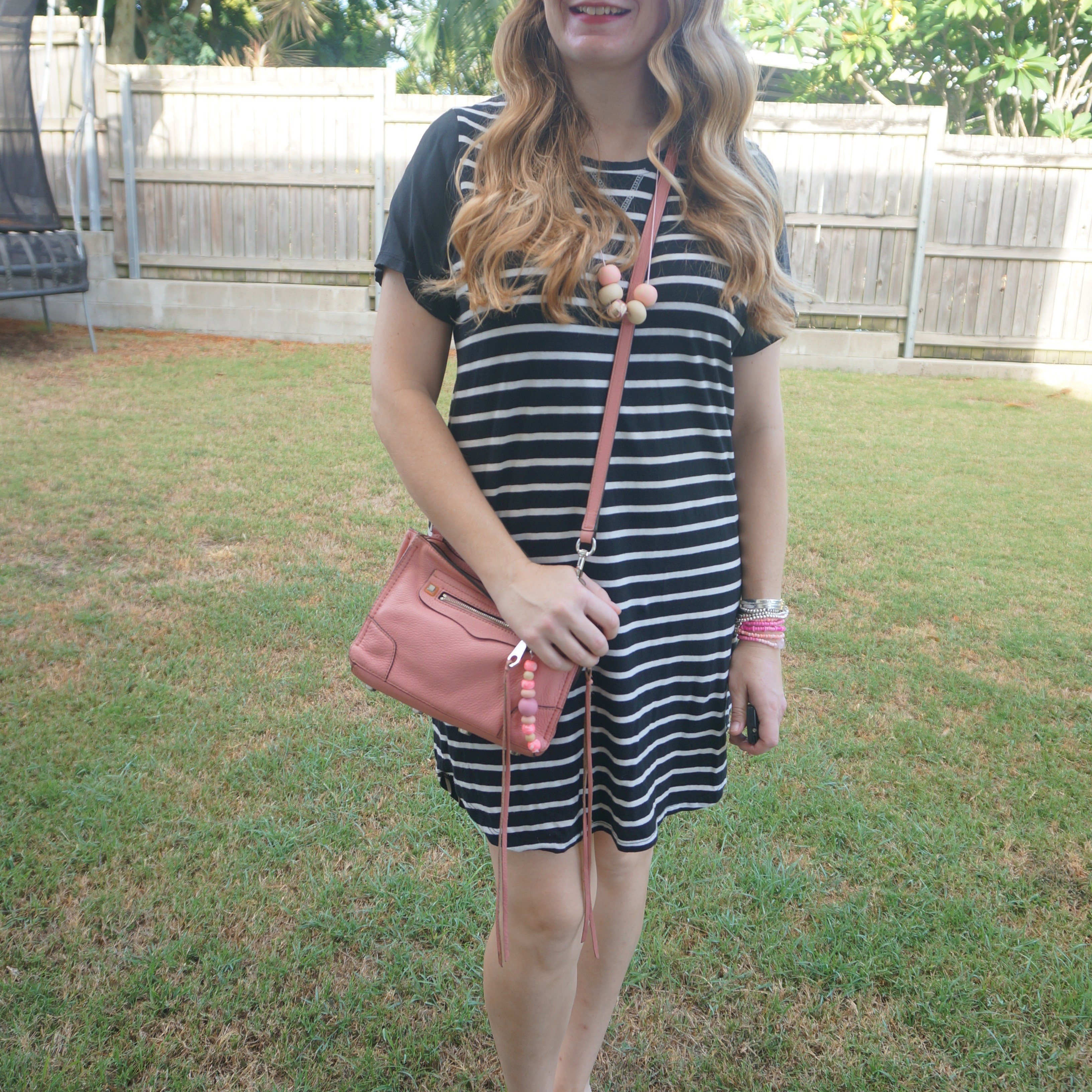 All About Eve black striped shift dress and pink Rebecca Minkoff micro Regan bag 💕

#LTKbag #LTKsummer #LTKaustralia