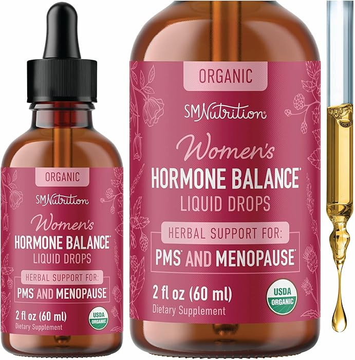 Hormone Balance Liquid Drops | with Black Cohosh, Stinging Nettle, Red Raspberry Leaf, Chasteberr... | Amazon (US)