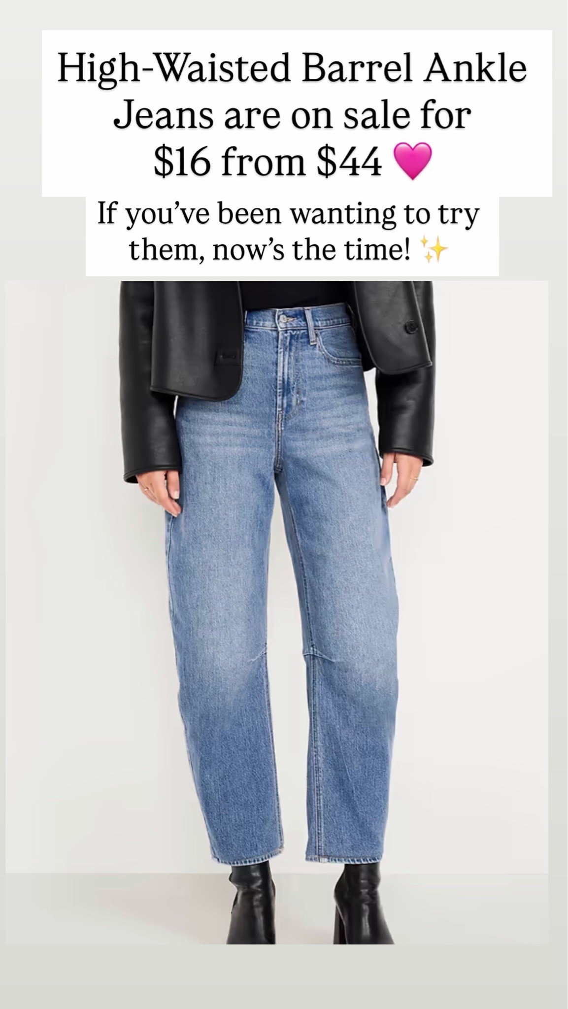 These barrel jeans for women are on sale for $16!

#LTKSaleAlert #LTKootd