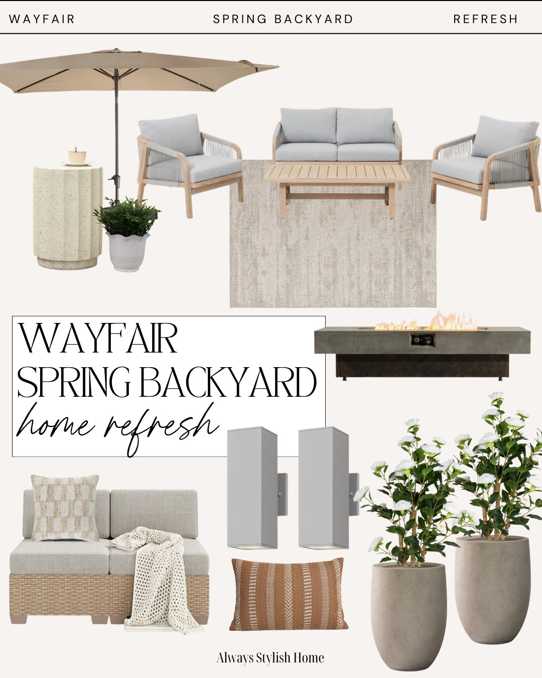 Refreshing my backyard for spring with affordable finds from Wayfair 🌿 Sharing outdoor furniture, cozy patio decor, and backyard entertaining pieces that make your outdoor space feel like a relaxing spring retreat. Wayfair outdoor furniture, Wayfair patio decor, spring backyard refresh, affordable outdoor furniture, patio decor ideas, outdoor entertaining ideas, backyard makeover ideas, Wayfair outdoor finds. #backyardrefresh #springpatio #outdoorlivingstyle #patiodecorideas #affordablehomefinds #springhomeideas #ltkhome 

 #LTKSeasonal #LTKHome