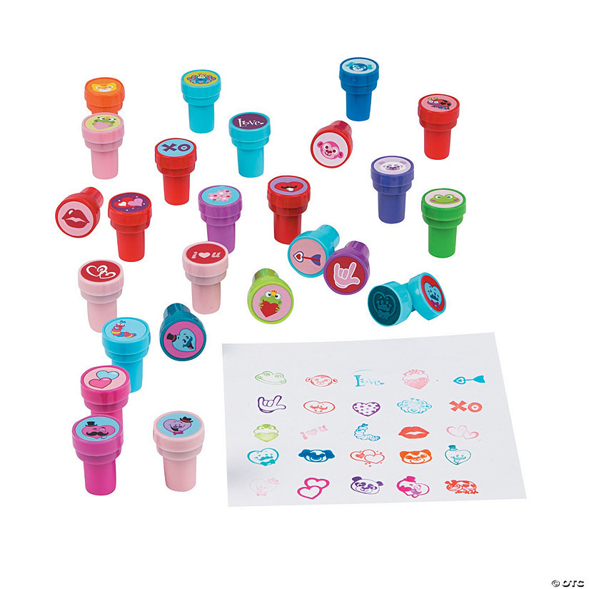 Bulk 50 Pc. Valentine Stamper Assortment | Oriental Trading Company