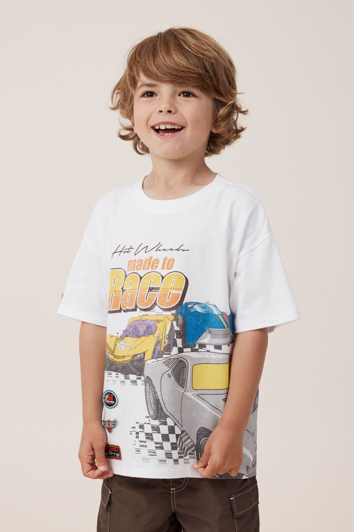 Hot Wheels Drop Shoulder Short Sleeve Tee | Cotton On (US)