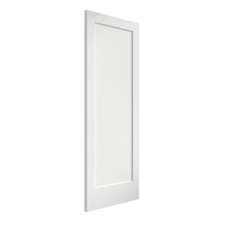 28 in. x 80 in. x 1-3/4 in. Shaker 1-Panel Solid Core White Primed Pine Wood Interior Door Slab | The Home Depot