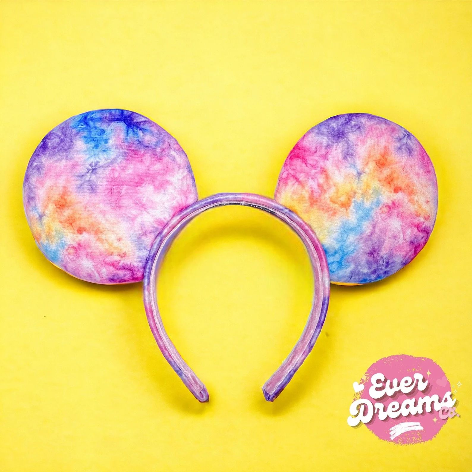 Spring Tie Dye Mickey Ears / Minnie Ears / Disney headband / Mickey Mouse ears/ Pink Mickey Ears,... | Etsy (US)
