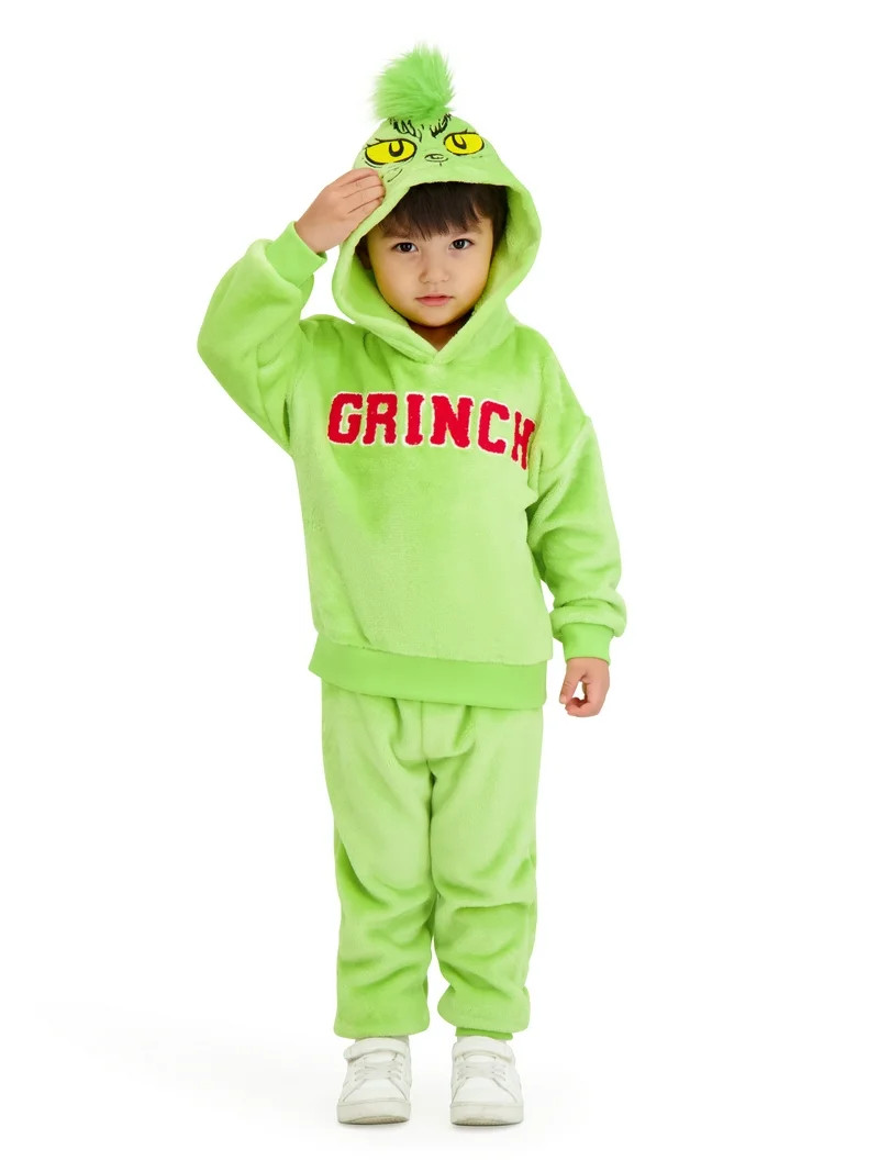 Dr. Seuss The Grinch Toddler Unisex Hoodie and Jogger Set, Sizes 12M-5T | Walmart (US)
