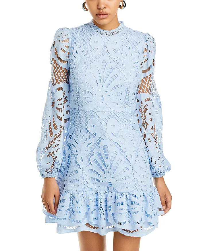 Long Sleeve Lace Dress - 100% Exclusive | Bloomingdale's (US)